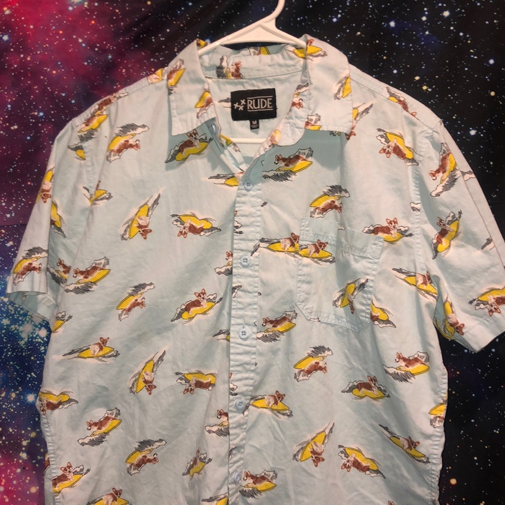 Corgy Collared Button Up